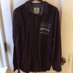 Maroon Pacsun Casual Buttondown w/ Colored Pocket